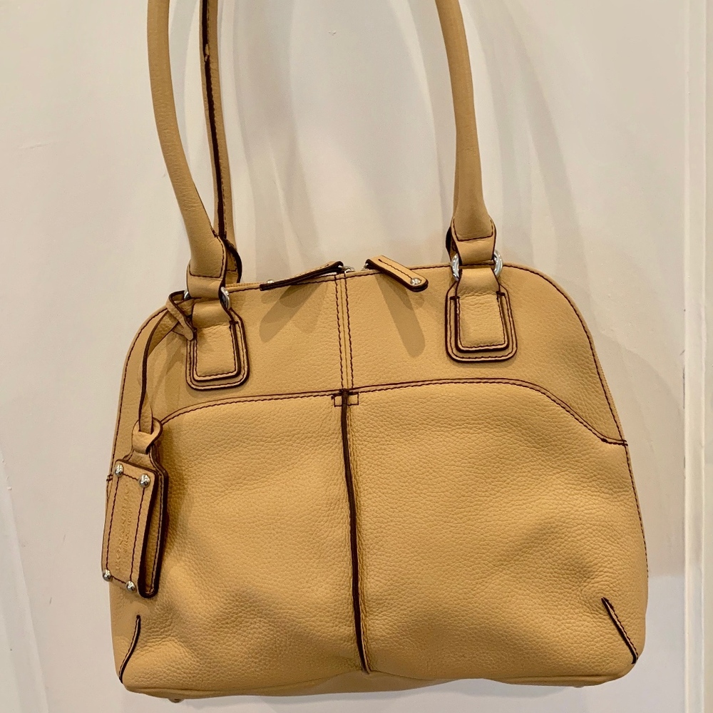 NWOT Tignanello Tan Leather Shoulder Bag